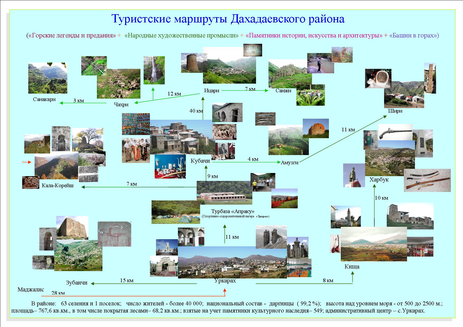 Карта дахадаевского района республики дагестан